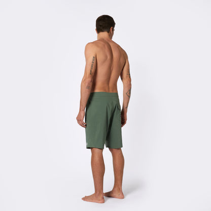 Short de bain Mystic Brand Movement 2023 | Olive foncée 