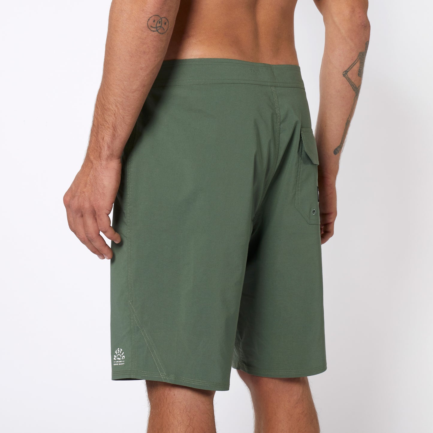 Short de bain Mystic Brand Movement 2023 | Olive foncée 