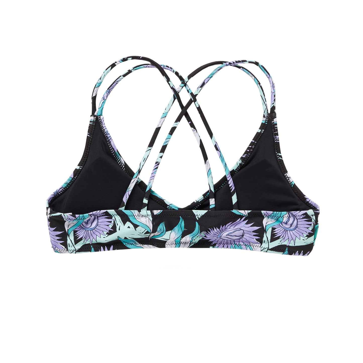 Mystic Flora Bikini Top | Turquoise