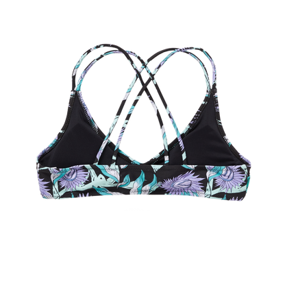 Mystic Flora Bikini Top | Turquoise