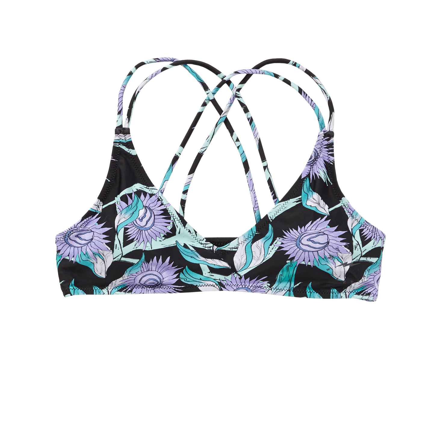 Mystic Flora Bikini Top | Turquoise