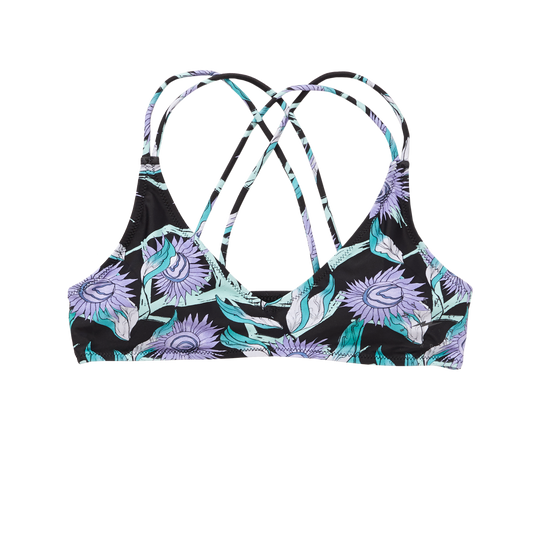 Mystic Flora Bikini Top | Turquoise