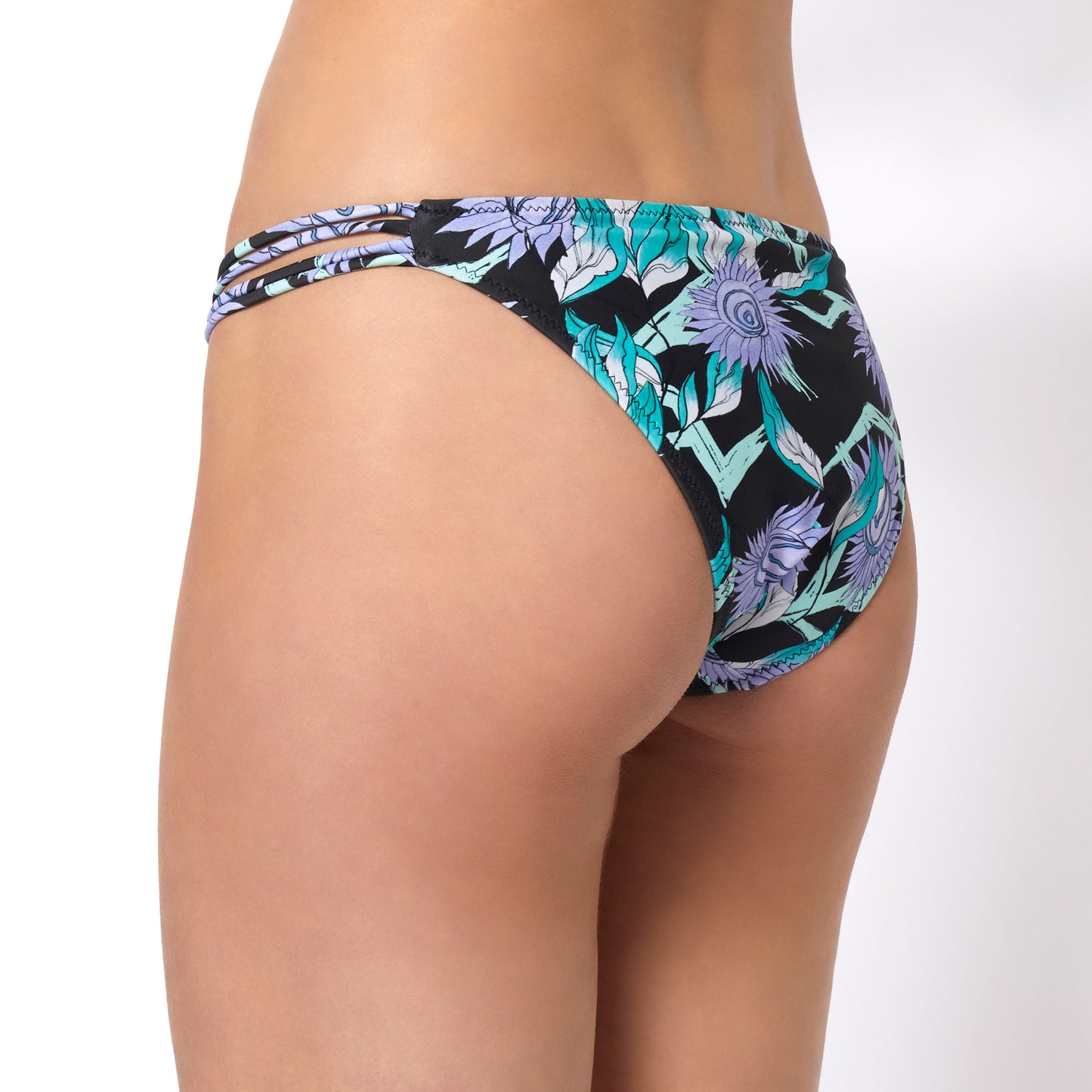 Mystic Flora Bikini Bottom | Turquoise