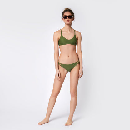 Mystic Dune Bikini Bottom | Dark Olive