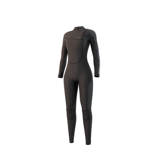 2023 Mystic The One Fullsuit 3/2mm Zipfree Femmes | Noir 