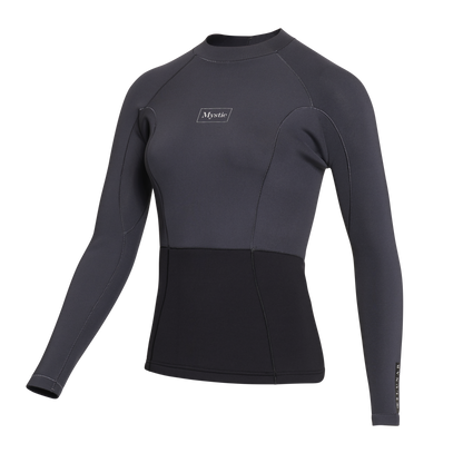 Mystic Lunar L/S Vest Neoprene 2mm Women | Dark Grey