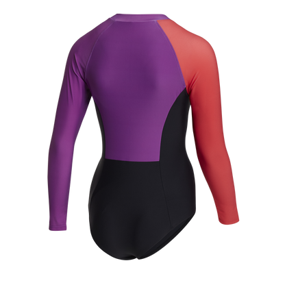 Mystic Jayde L/S Swimsuit | Sunset Purple