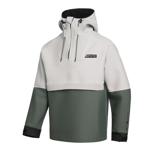 Mystic Fury Neoprene Hoodie 3/2mm | Dark Olive