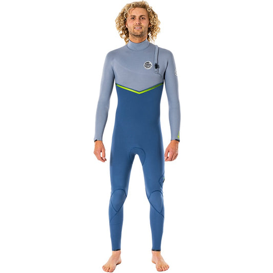 Rip Curl Ebomb 4/3 Z/Free Wetsuit Wsmyqs - Blue Grey (E6)