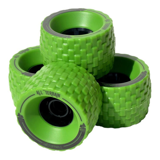 MBS All Terrain Skateboard Wheel (x4) - Green