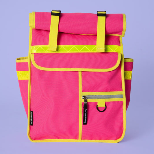 Rolltop Backpack Goodordering Neon Pink