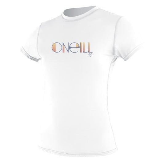 O'NEILL WMS SKINS S/S RASH TEE Blanc - Grand