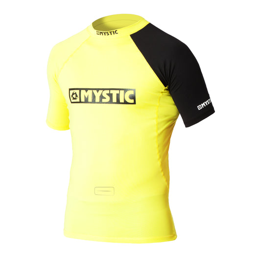 Mystic Event S/S Rashvest Poitrine Logo | Jaune