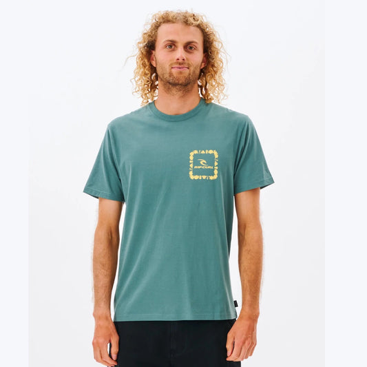 RIPCURL Medina Icon Tee Pierre Bleue 022MTE 