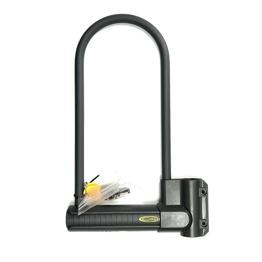 Cyclemate - Cadenas U 230 x 185 brass lock cover -  Antivol, black