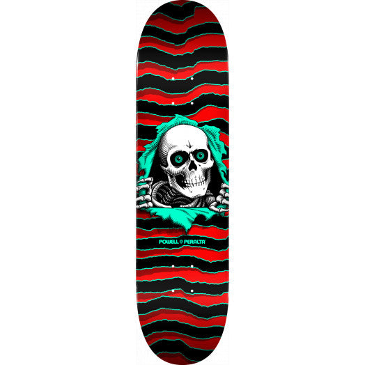 Powell Peralta Ripper Skateboard Deck Red Shape 112 - 7.73" x 31.26