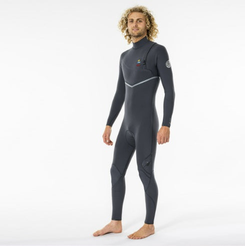 Rip Curl Ebomb 4/3 Z/Free Searchers Wetsuit Wsmyxe - Charcoal (E6)