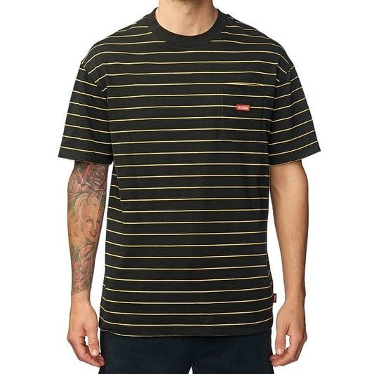 GLOBE Bar Stripe Tee - Black
