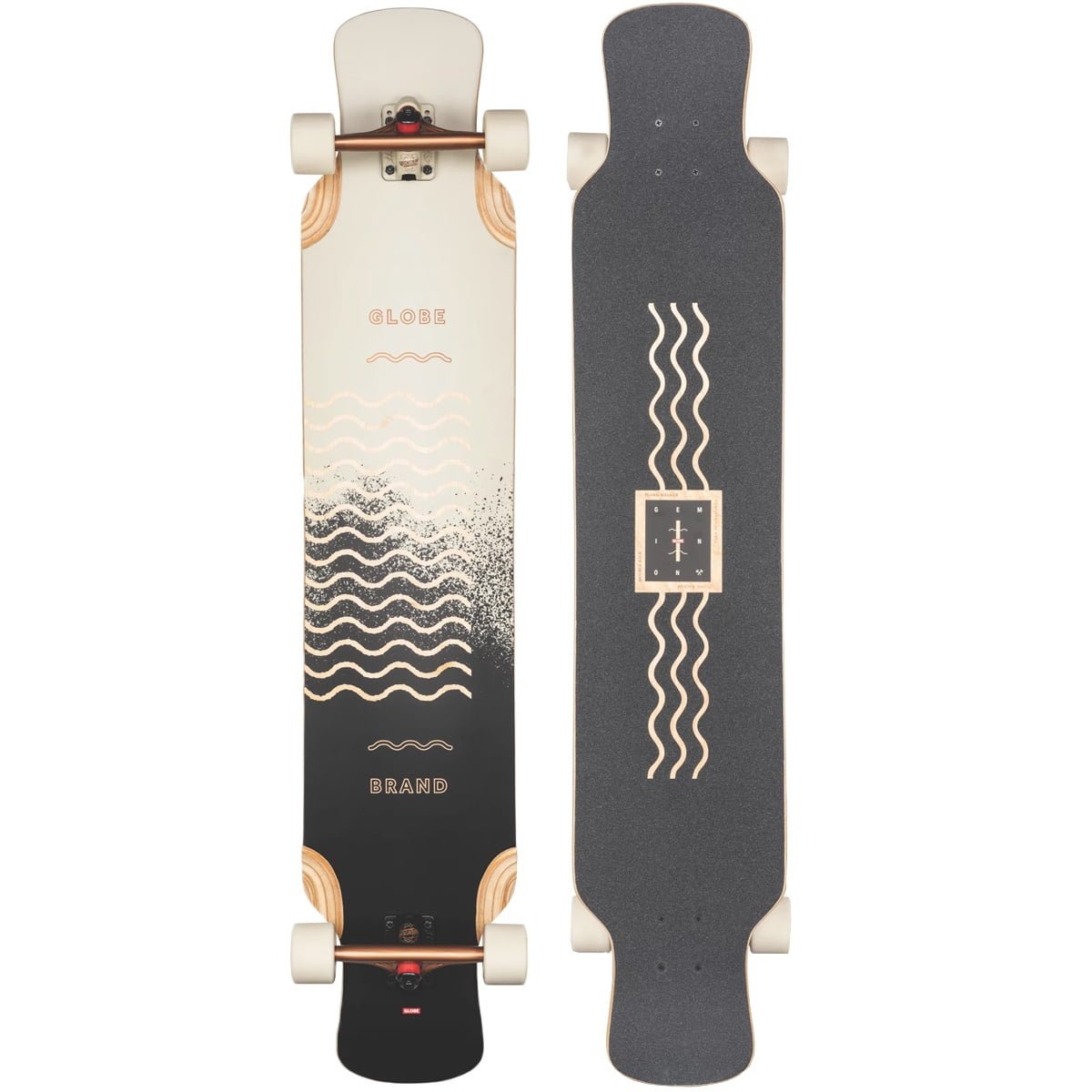 GLOBE Geminon XL - Spray Wave/Black 10525324 Copper 47 - Dancing Longboard Complete