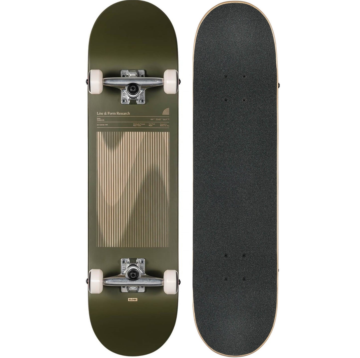 GLOBE G1 Lineform 8' - Olive #10525410-OLV - complete Skateboard