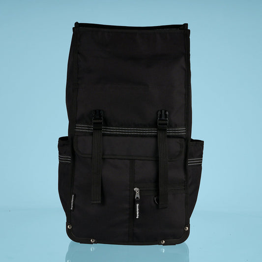 Rolltop Backpack Black Nylon