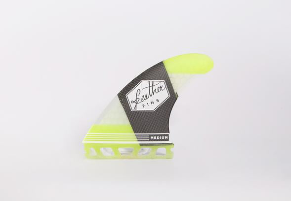 Feather Fins Carbonflex Single Tab Yellow Small (55-70Kg)
