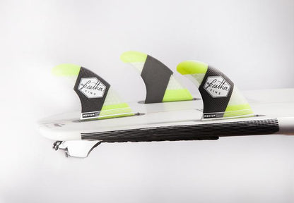 Feather Fins Carbonflex Single Tab Yellow Small (55-70Kg)