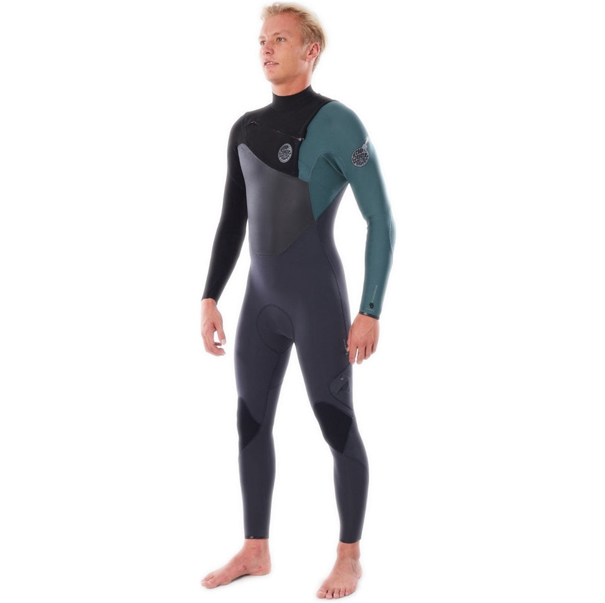 Rip Curl Flashbomb 4/3 C/Zip Stmr Wetsuit Wstynf - Green (E6)