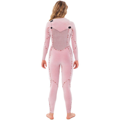 RIPCURL Combinaison Flashbomb 5/3 avec fermeture éclair sur la poitrine pour femme Wstygg (E6)