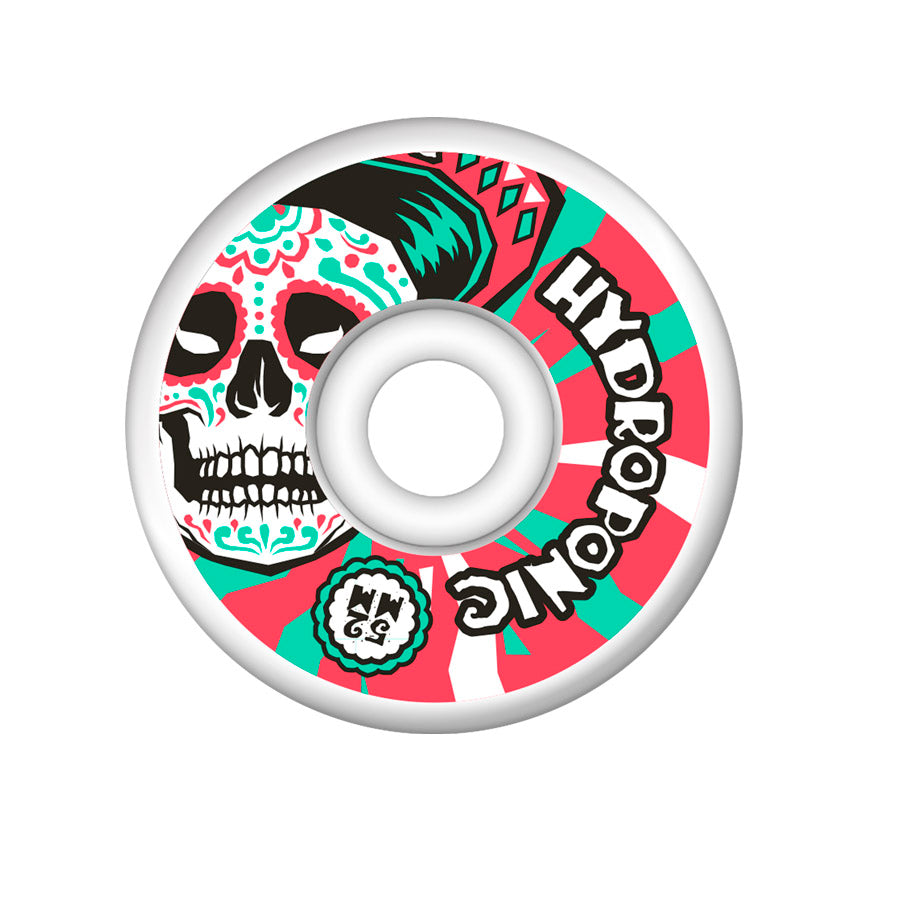 HYDROPONIC MEXICAN SKULL 2.0 skateboard Wheels - 01 Red 100A