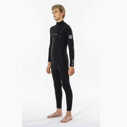 RIPCURL JNR DAWN PATROL 5/3 C/Z ST Combinaison intégrale Junior Noir WSMYPB