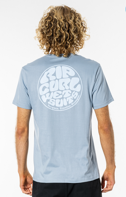 Rip Curl Wettie Essential Tee Blue Gum Ctest9