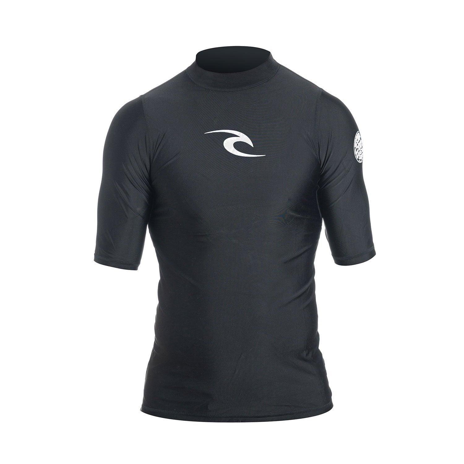 Rip Curl Comp S/Sl Uv Rash Tee Black Wle4Km