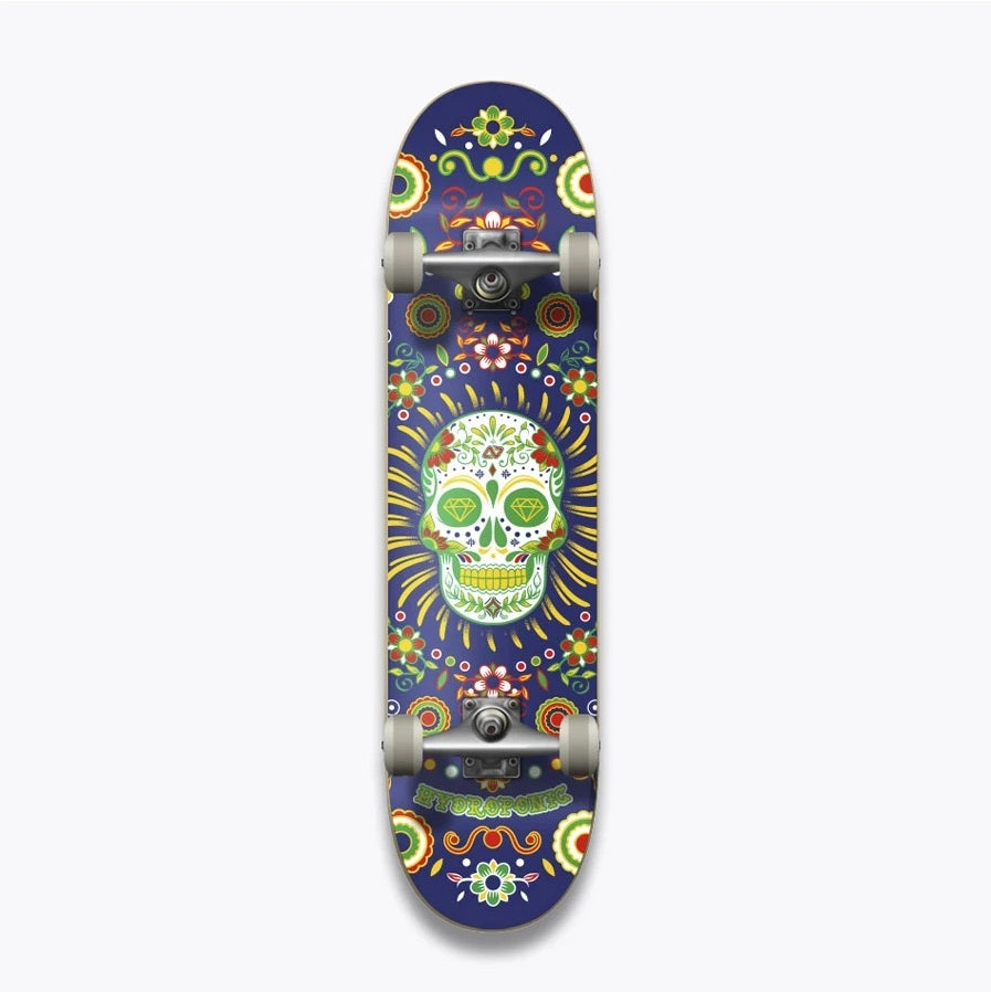 HYDROPONIC-Complete Skateboard Mexican Skull Navy