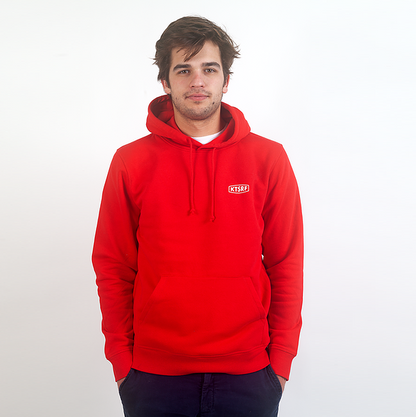 KTSRF Red Hoodie - KTSRF Crew front (Unisex)