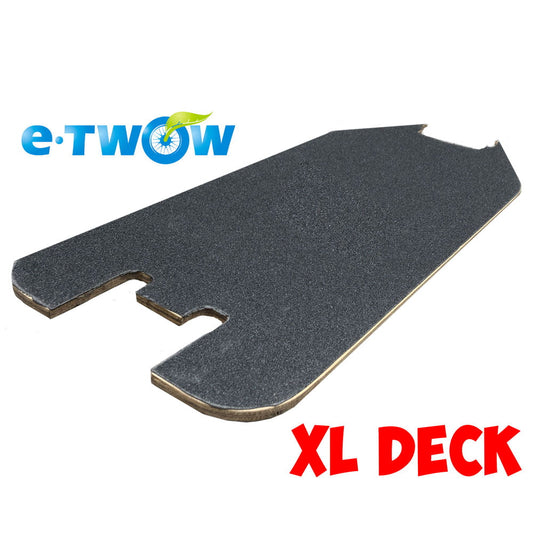 E-TWOW Extra Large Wood Deck + FULL grip (Black)