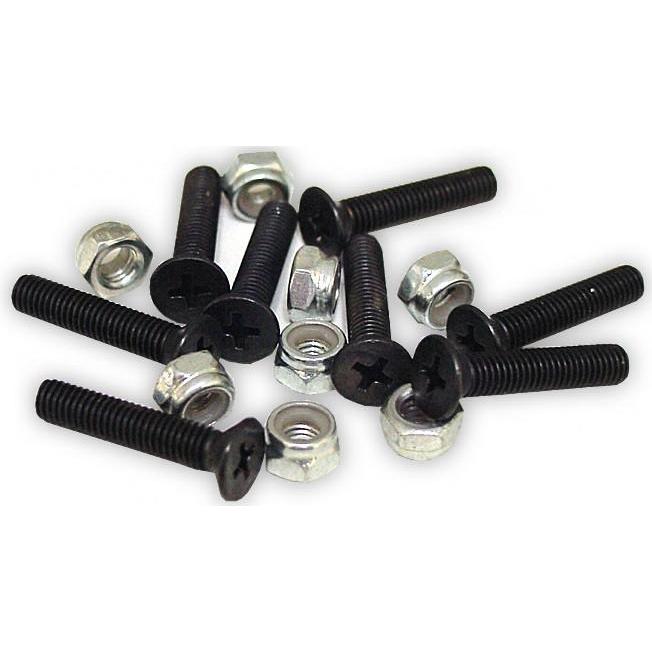 Flathead Nuts and Bolts - 25mm (set of 8)