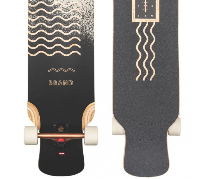 GLOBE Geminon XL - Spray Wave/Black 10525324 Copper 47 - Dancing Longboard Complete