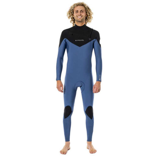 Rip Curl Dawn Patrol 4/3 Chest Zip Wetsuit Wsm9Cm Blue/Black (E5)