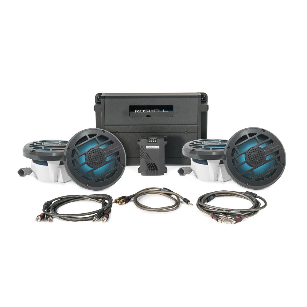 Roswell Marine Audio R 6.5" In-Boat Speaker & RGB Controller Package - Anthracite