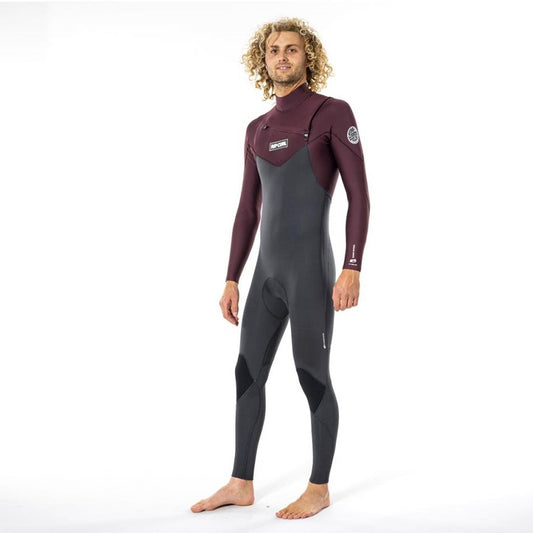 Rip Curl Dawn Patrol 4/3 Chest Zip Wetsuit Wsm9Cm Wine (E5)